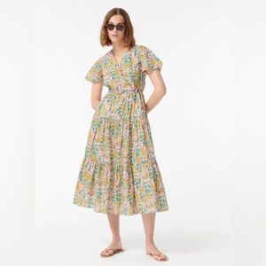 J.Crew Faux Wrap Dress In Liberty Mini Floral Walk
